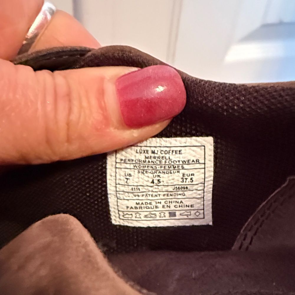 Merrell Brown Leather Mules with Buckle Strap - 7 - Picture 7 of 9
